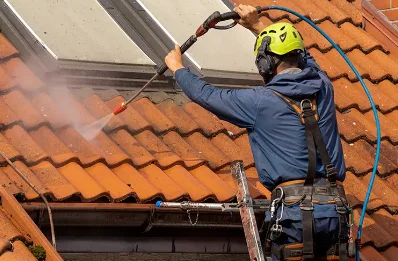 Démoussage et hydrofuge de toiture à Brux
